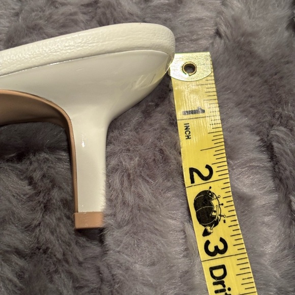 Nordstrom White Leather Mules with Sleek Minimalist Design - Picture 12 of 13